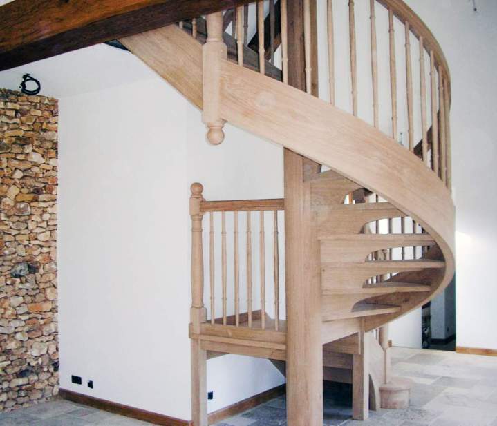 Fabrication rampe d’escalier en bois Dordogne (24)