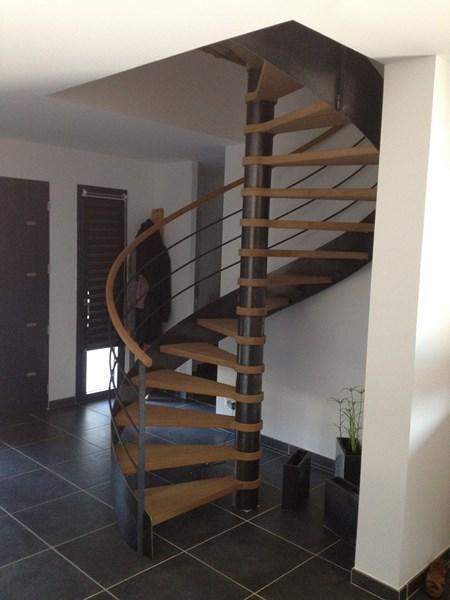 Escaliers en spirale avec marche en bois Dordogne (24)